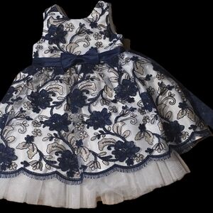 American Princess Navy and White Floral Dress